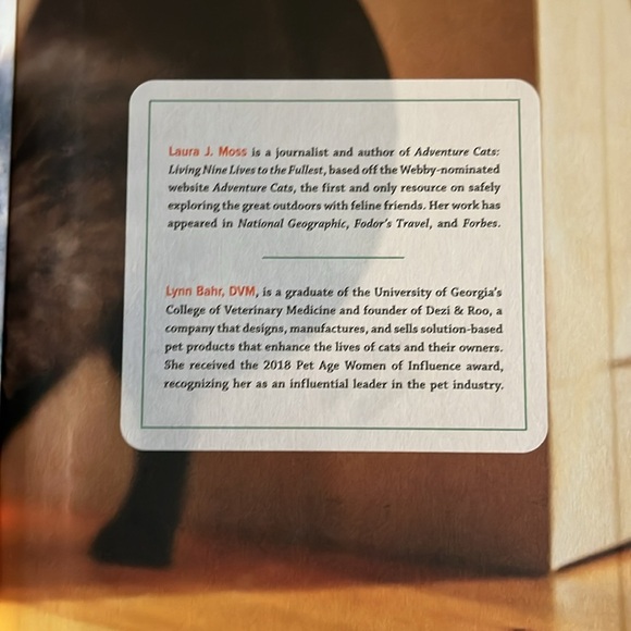 Indoor Cat Book Laura J. Moss Enrich Cat Life Guide Pet Care Hardcover - Picture 10 of 11